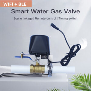 Tuya WiFi Smart Valve Watering Timer Electric Water Shutoff, Tuya Smart & Smart Life App Control, Work with Alexa, No Hub Required