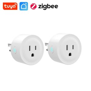 Tuya 20A Smart Plug Zigbee Socket US Canada Mexico Peru Japan with Power Monitoring Timing Function Works With Alexa Google Home